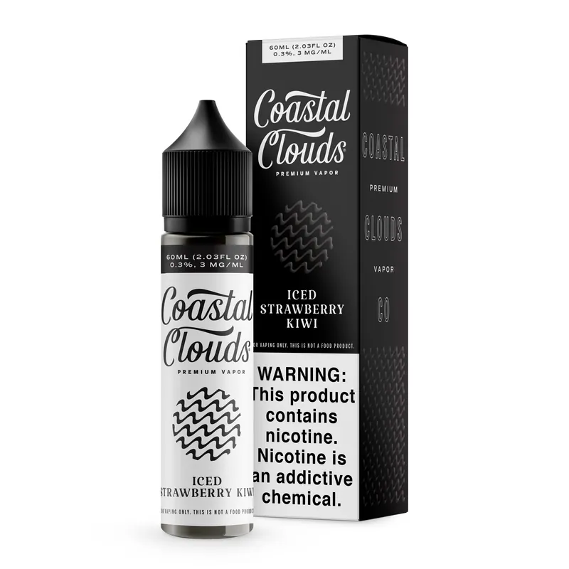 ICED Strawberry Kiwi - Coastal Clouds - 60mL