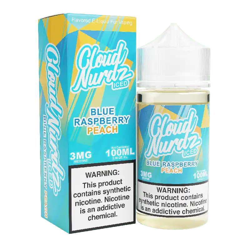 ICED Blue Raspberry Peach - Cloud Nurdz - 100mL