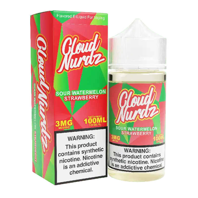 Sour Watermelon Strawberry - Cloud Nurdz - 100mL