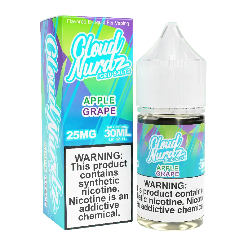 ICED Apple Grape SALT - Cloud Nurdz - 30mL
