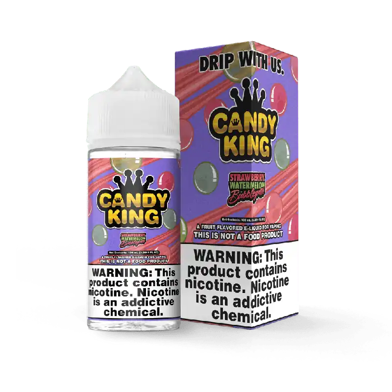 Strawberry Watermelon Bubblegum - Candy King - 100mL