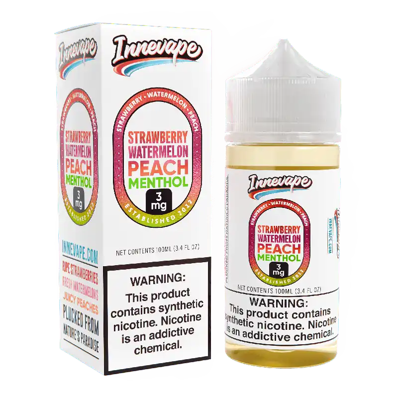 Strawberry Watermelon Peach Menthol - Innevape E-Liquids - 100mL