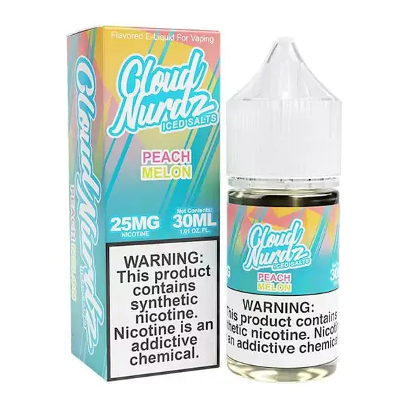 ICED Peach Melon SALT - Cloud Nurdz - 30mL