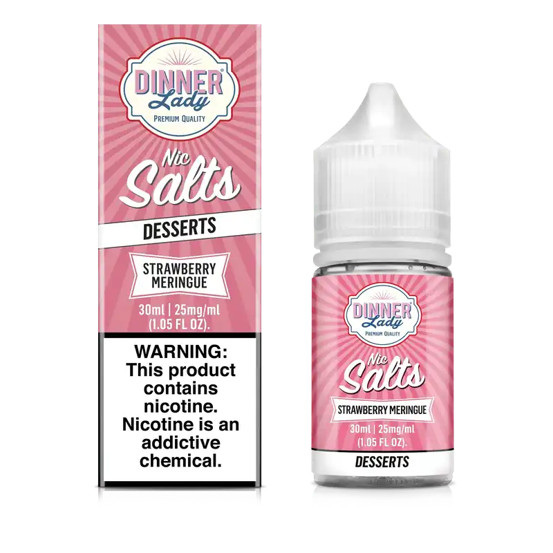 Strawberry Meringue SALT - Dinner Lady - 30mL