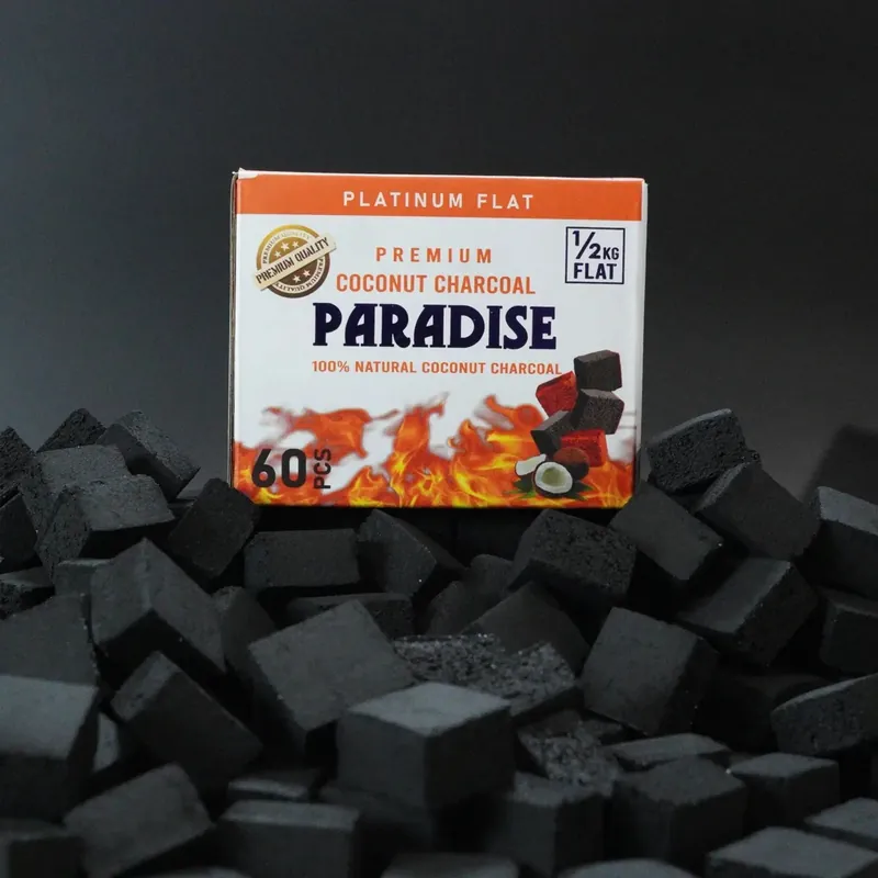 Paradise Coconut Hookah Charcoal Flat 25mm 0.5kg