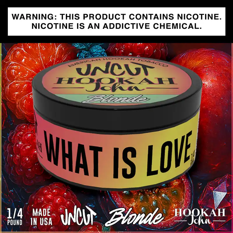 Uncut Blonde What is Love Hookah Shisha Tobacco 1/4 lb - HookahJohn