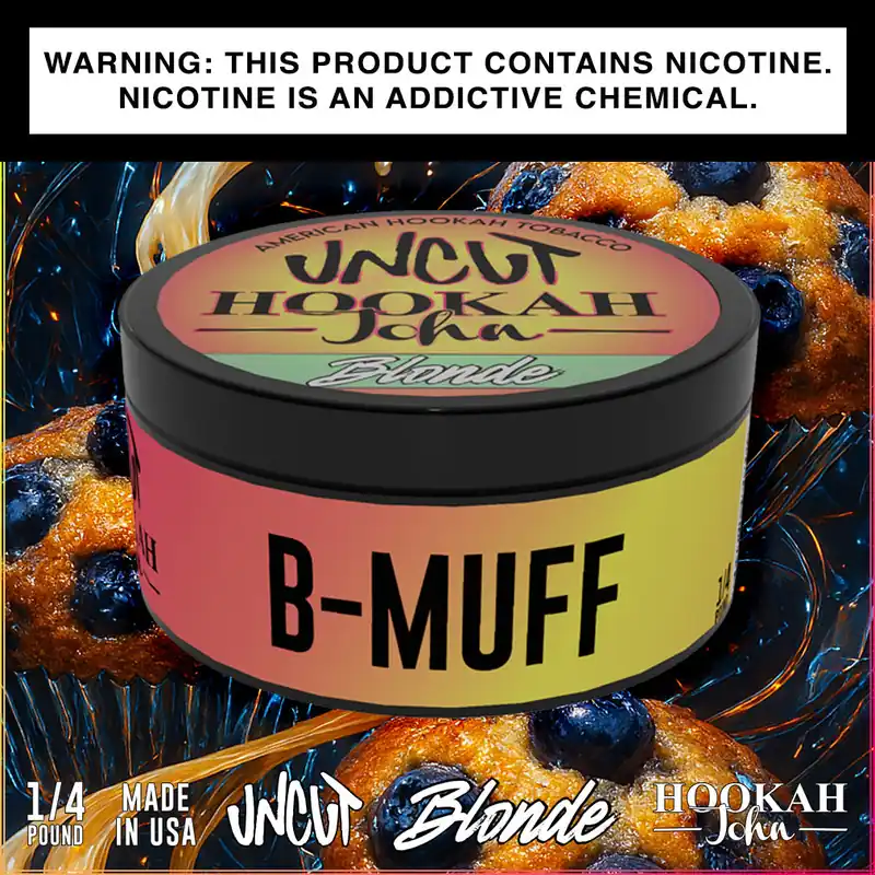 Uncut Blonde B-Muff Hookah Shisha Tobacco 1/4 lb