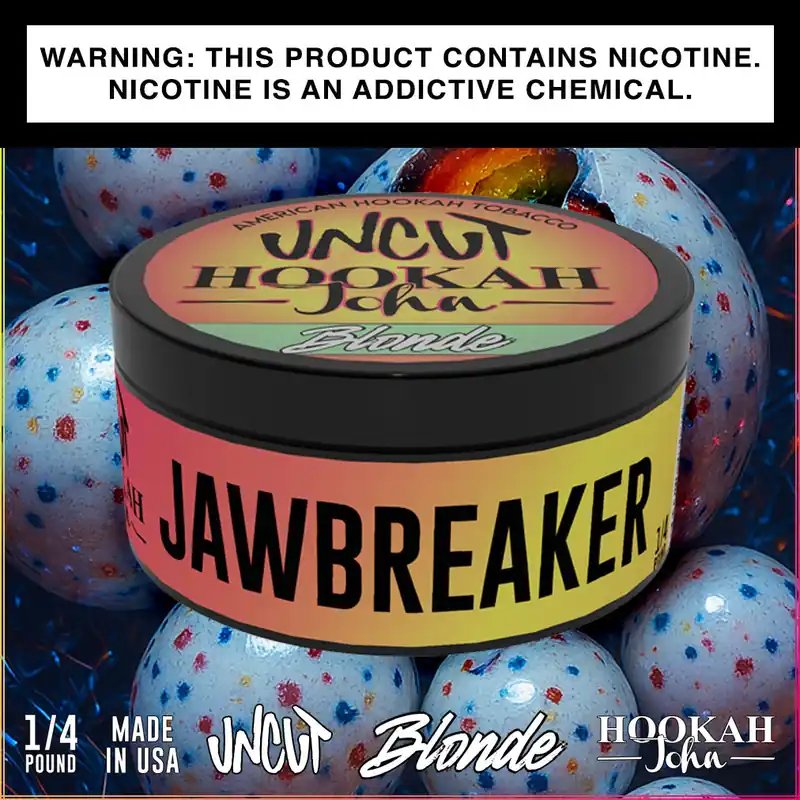 Uncut Blonde Jawbreaker Hookah Shisha Tobacco 1/4 lb - HookahJohn