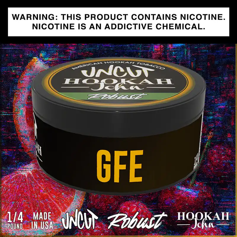 Uncut Robust GFE Hookah Shisha Tobacco 1/4 lb - HookahJohn