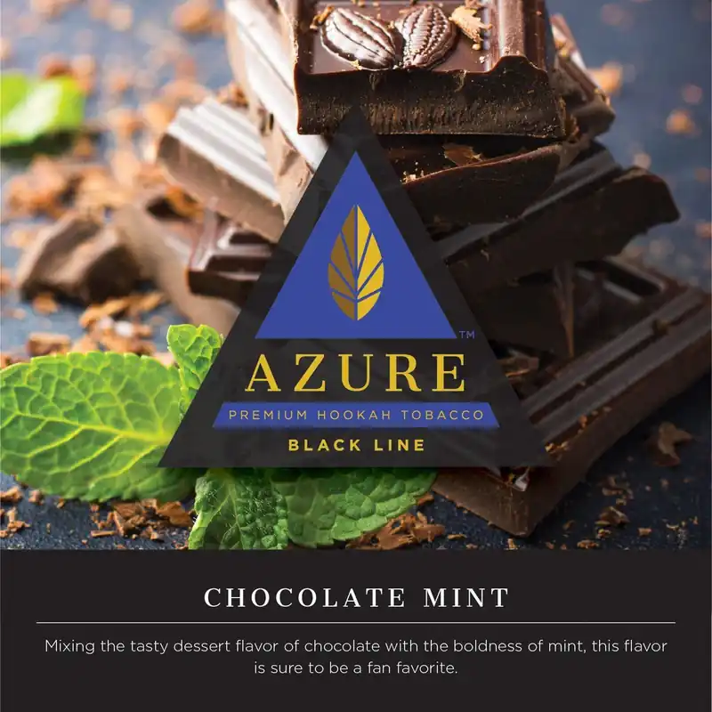Azure Black Line Chocolate Mint Hookah Shisha Flavor