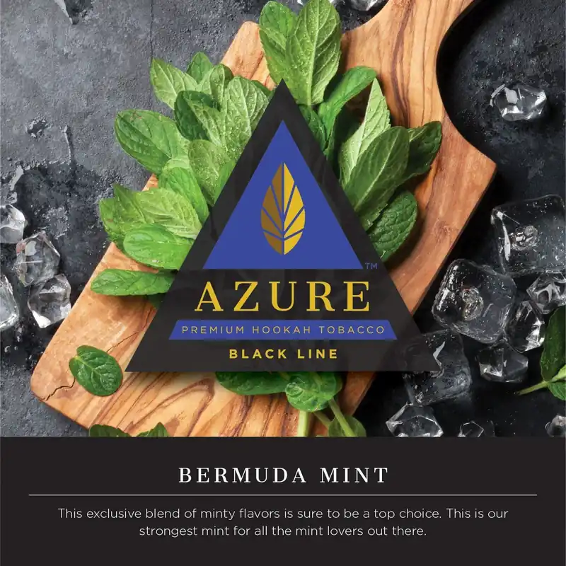 Azure Black Line Bermuda Mint Hookah Shisha Flavor