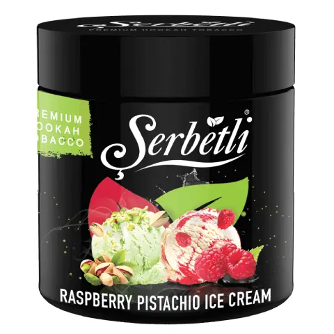Serbetli Raspberry Pistachio Ice Cream Hookah Flavor