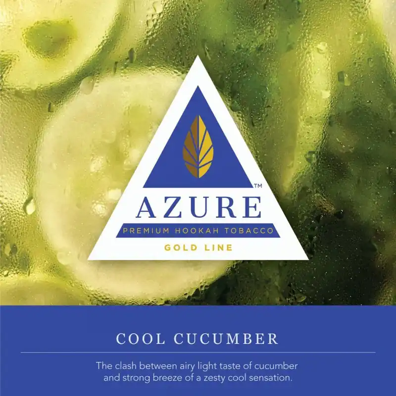 Azure Gold Line Cool Cucumber Hookah Shisha Flavor