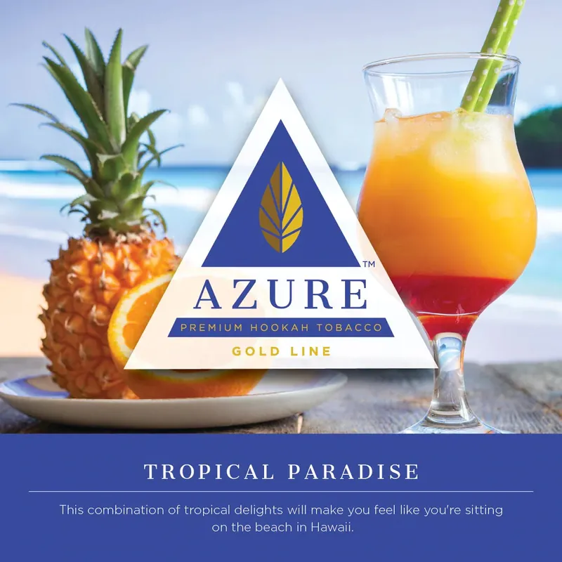 Azure Gold Line Tropical Paradise Hookah Shisha Flavor
