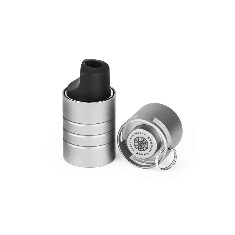 Alpha Pipe Glass Box Personal Hookah Mouth Tip With Lanyard