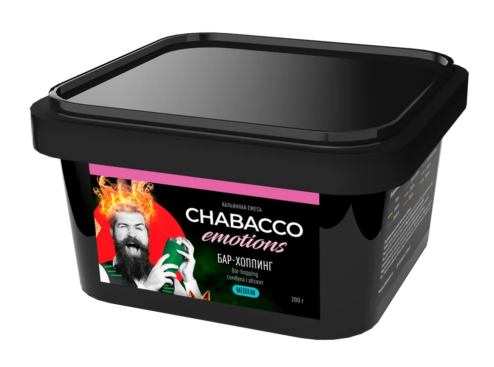 Chabacco Emotions Bar-Hopping Hookah Flavors