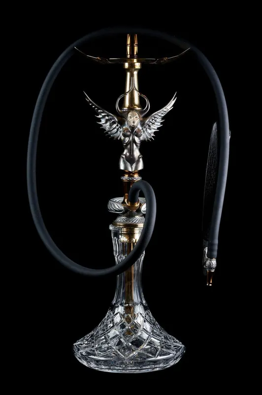 Maklaud Laddy Adda Gold Hookah - Maklaud Hookah