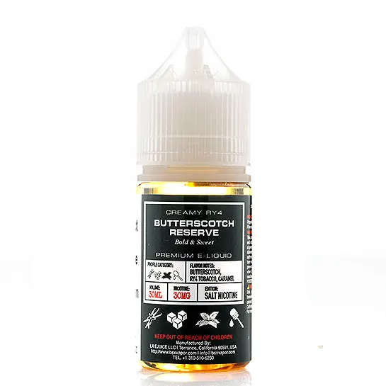 Butterscotch Reserve Salt - Glas Basix E-Juice