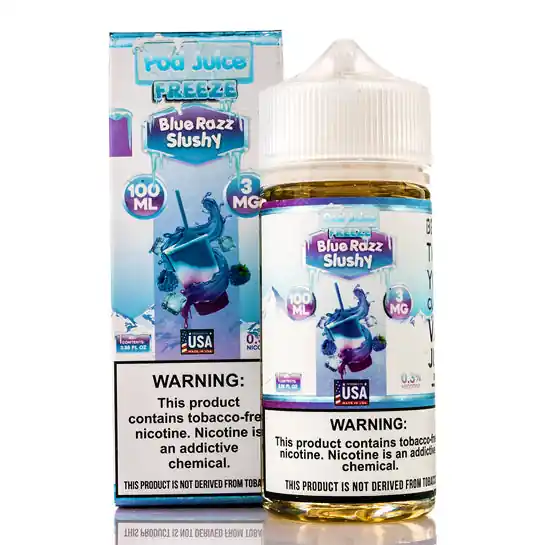 Blue Razz Slushy Freeze - Pod Juice E-Liquid (100 ml)
