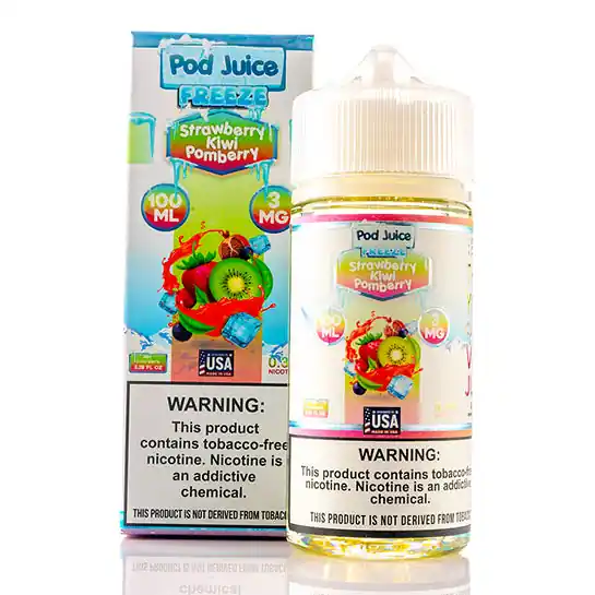 Strawberry Kiwi Pomberry Freeze - Pod Juice E-Liquid (100 ml)