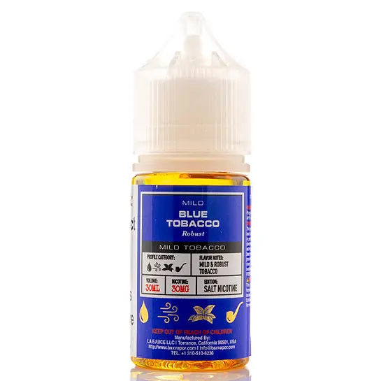 Blue Tobacco Salt - Glas Basix E-Juice