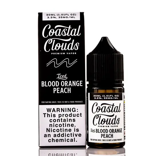 Iced Blood Orange Peach Salt - Coastal Clouds E-Juice