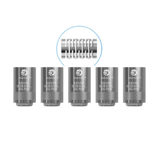 Joyetech NotchCoil (SS316) Atomizer Heads / Replacement Coils (5 Pack)