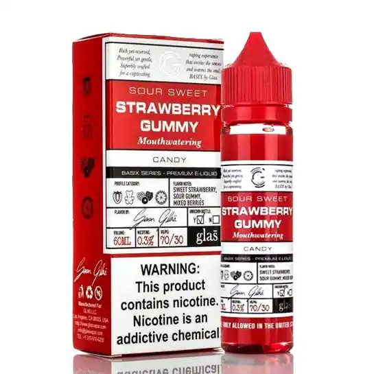 Strawberry Blast - Glas Basix E-Juice (60 ml)