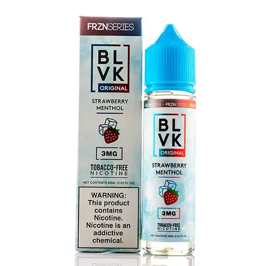 Strawberry Menthol - BLVK E-Juice (60 ml)