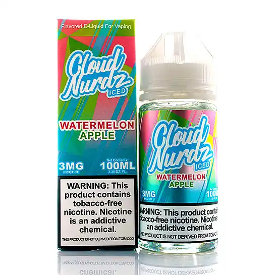 Watermelon Apple Iced - Cloud Nurdz E-Juice (100 ml)
