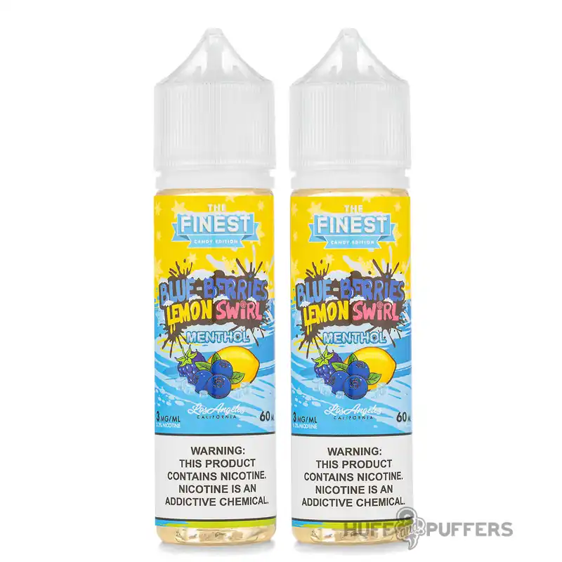 Finest Sweet & Sour on Ice - Blue Berries Lemon Swirl on Ice 120mL