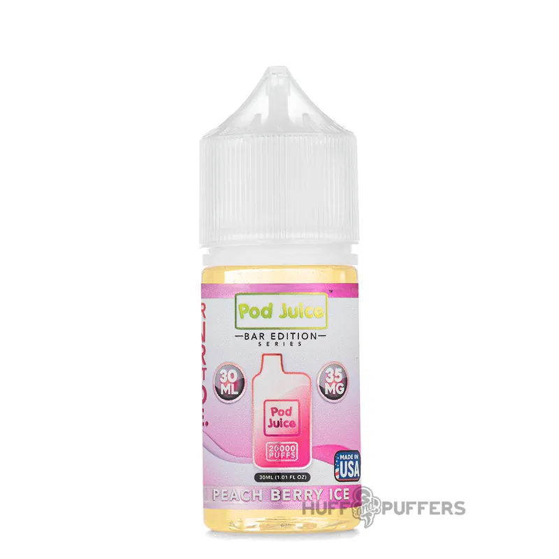 Pod Juice PJ5000 - Peach Berry Ice 30mL