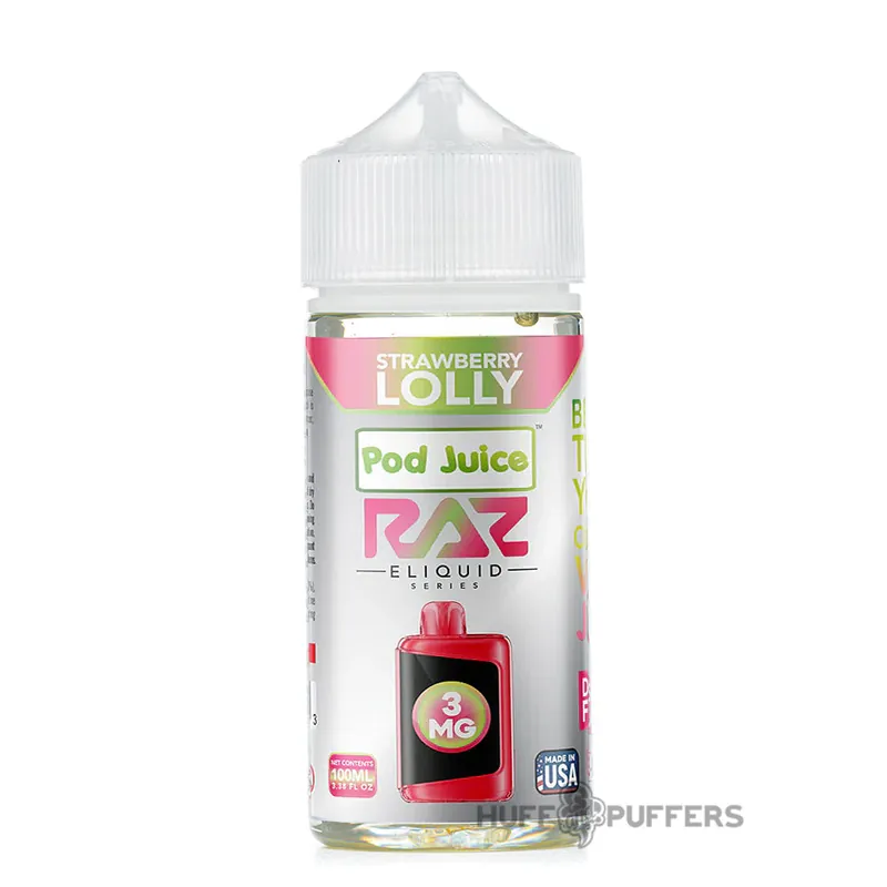 Pod Juice X Raz - Strawberry Lolly 100mL