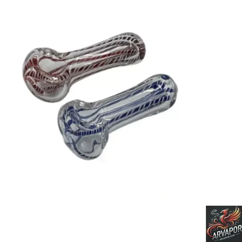 2.5" Heavy Twisted Rod Peanut Hand Pipes - AR VAPOR