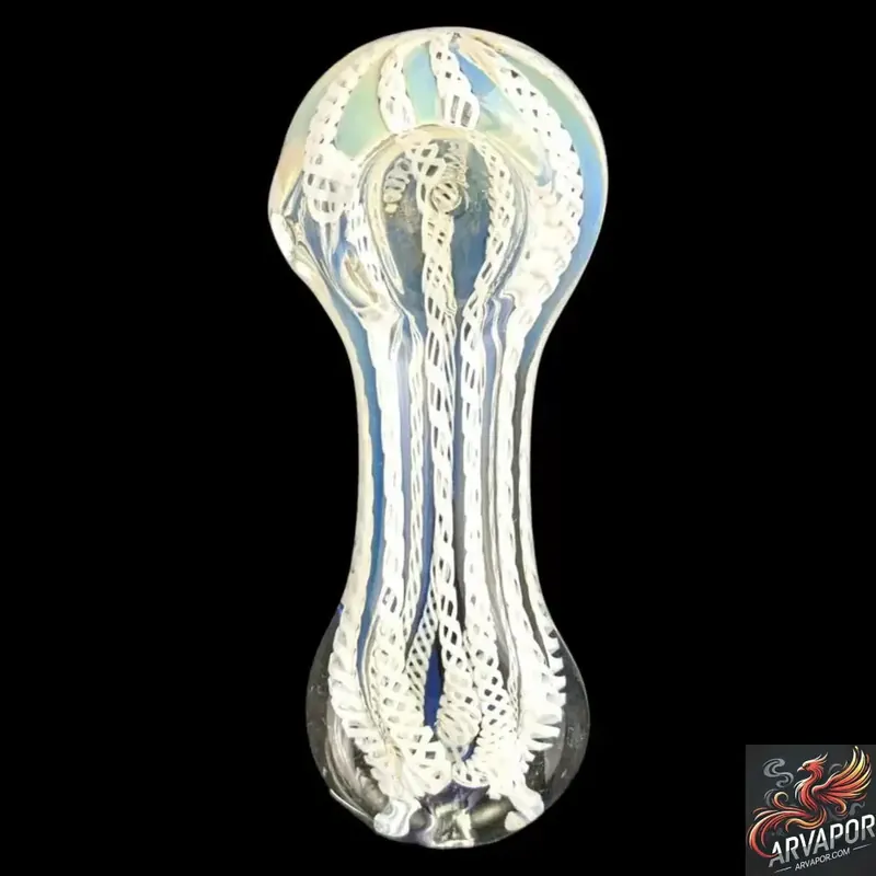 3" Twisted Rope Glass Hand Pipe - 1PC -AR Vapor