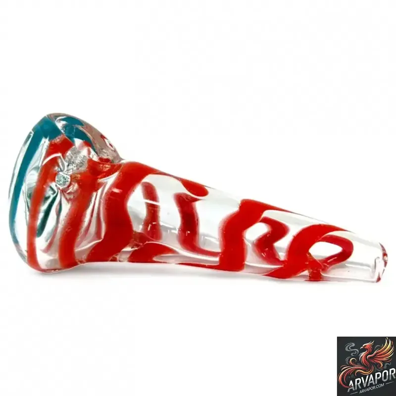 3" Spiral Art Conical Hand Pipe - 1PC -AR Vapor