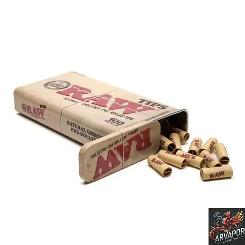 RAW Natural Unrefined Pre-Rolled Tips