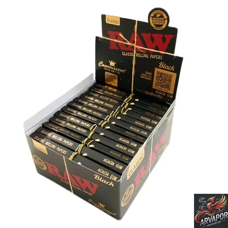 RAW Rolling Papers - Connoisseur King Size Slim + Tips