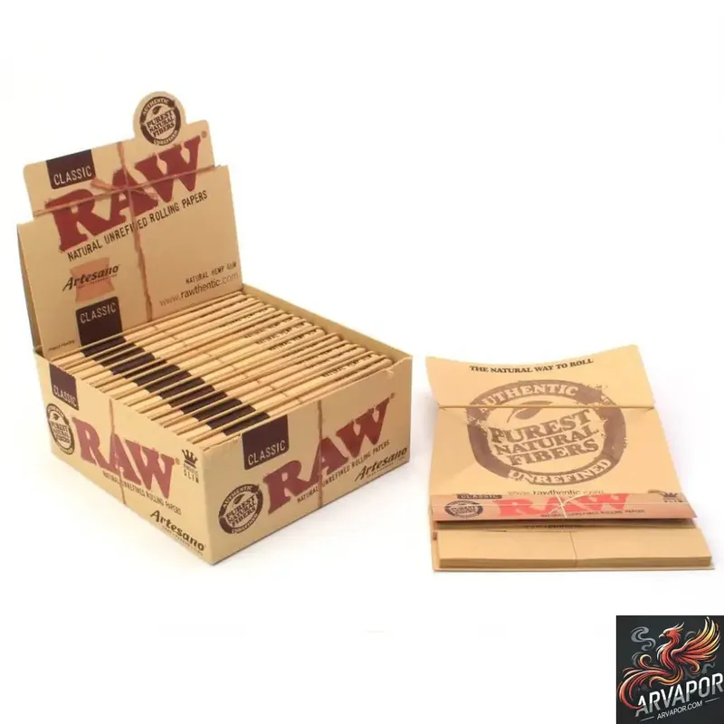 RAW Rolling Papers - Artesano Tray Papers - King Size Slim