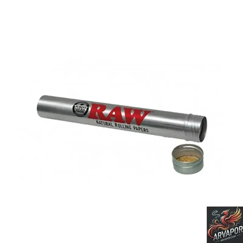 RAW Retro Aluminum Tube With Natural Cork Gasket Lid