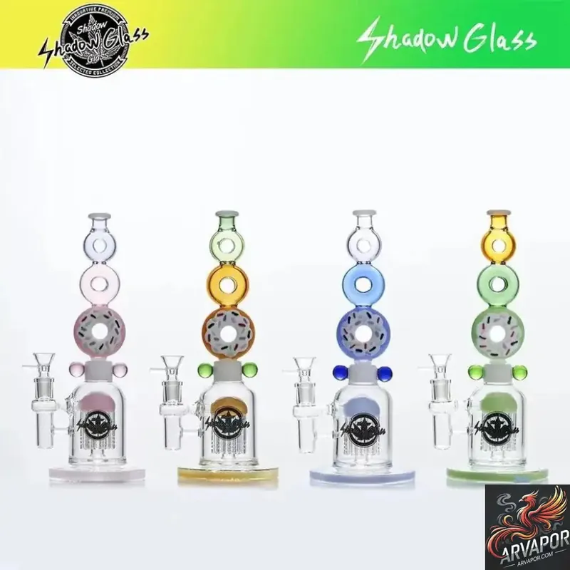 Shadow Glass Water Pipe Donut Design