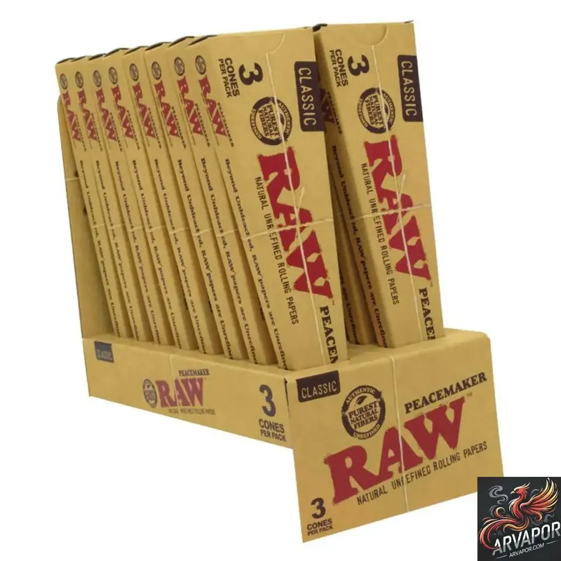 RAW Classic Pre-Rolled Peacemaker Cones