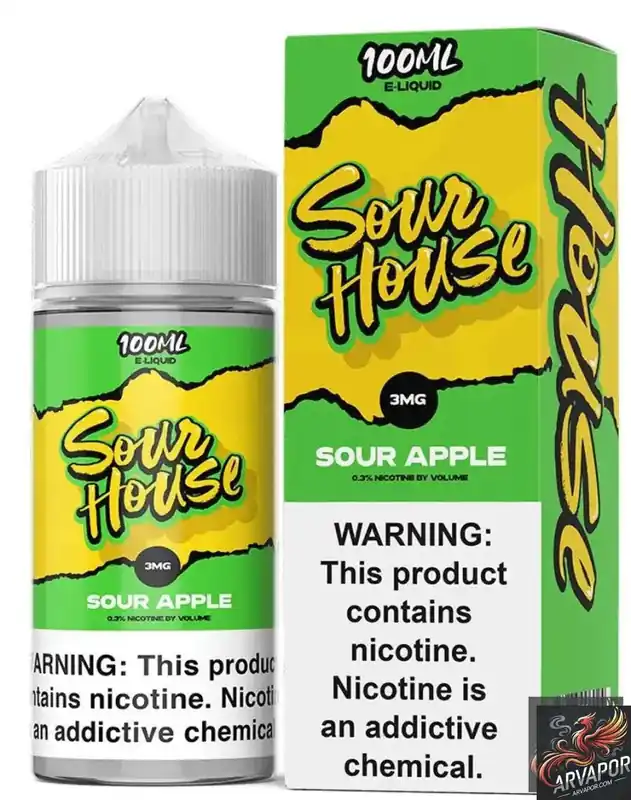 Sour Apple - Sour House E-Liquid 100mL