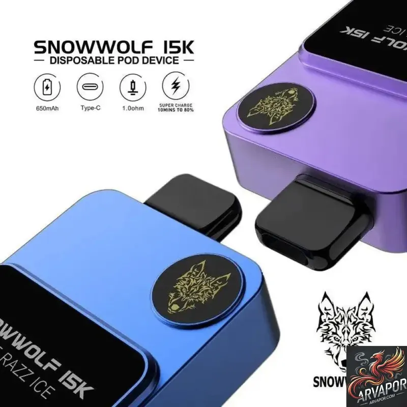 Snowwolf Smart HD 15K Puffs Disposable - Snow Wolf