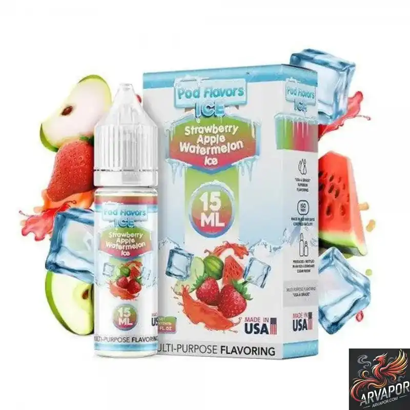 Strawberry Apple Watermelon Ice - Pod Flavors 15mL