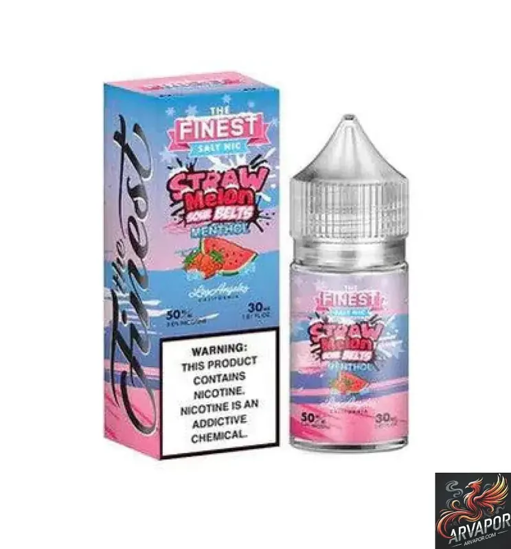 Straw Melon Sour Menthol - The Finest Salt nic Series 30mL