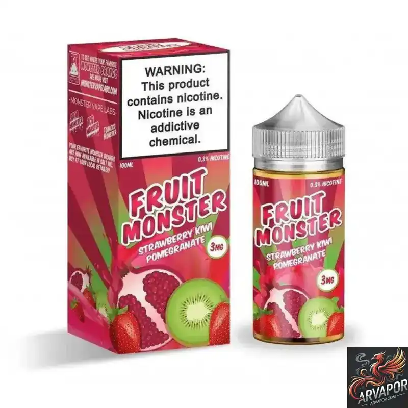 Strawberry Kiwi Pomegranate - Fruit Monster 100mL E-Liquid