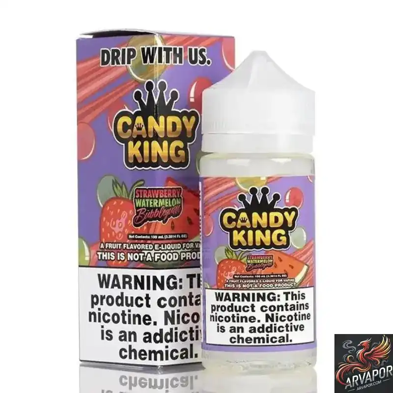 Strawberry Watermelon Bubble Gum - Candy King 100mL