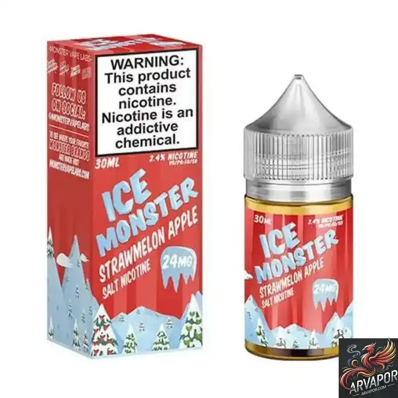 Strawmelon Apple - Ice Monster Synthetic Salt - 30mL