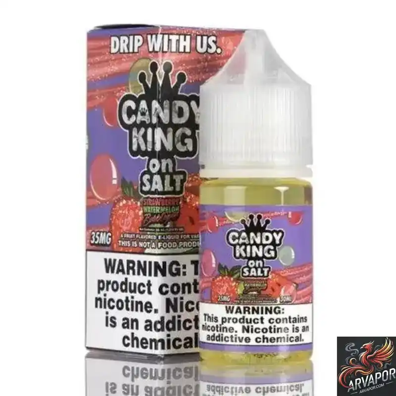 Strawberry Watermelon Bubble Gum - Candy King On Salt Syn 30mL